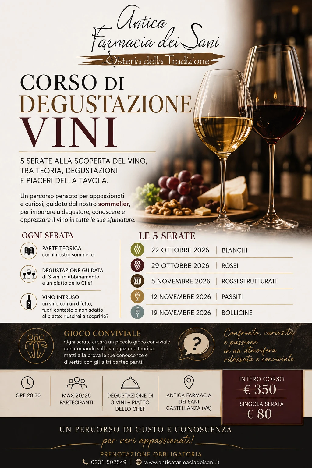 Corso di degustazione vini