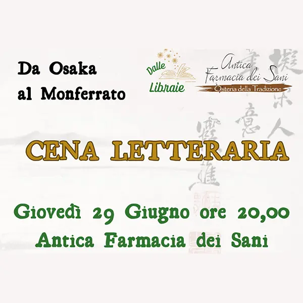 Da Osaka al Monferrato - Cena Letteraria